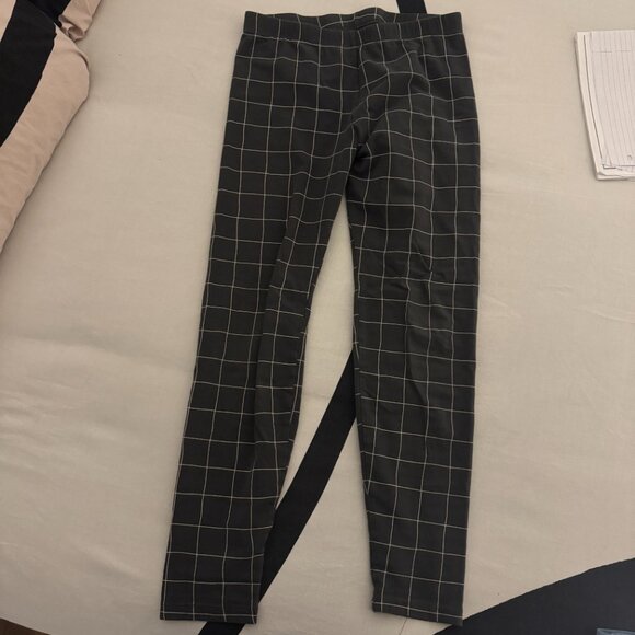 EUC Girls' Grid Leggings - Cat & Jack™ Charcoal Gray XL - Picture 5 of 6